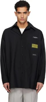 MM6 | Black Tailored Wool-Blend Shirt