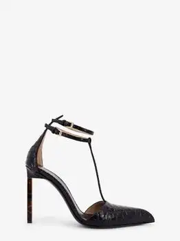 Tom Ford | Python-effect leather pumps