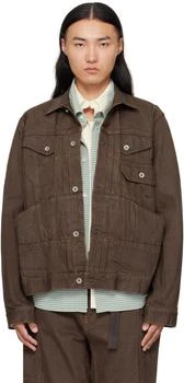 Sacai | Brown Cotton Denim Jacket