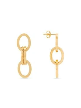 Saks Fifth Avenue | 14K Yellow Gold Link Drop Earrings