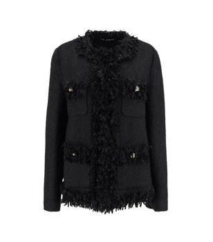 Dolce & Gabbana | Dolce & Gabbana Frayed Long-Sleeved Jacket