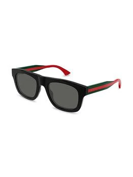 Gucci | New Pop Web 52MM Square Sunglasses