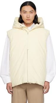 Jil Sander | Beige Medium Fill Down Vest