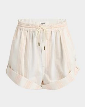 Chloé | Striped Pull-On Shorts