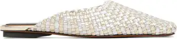 Stella McCartney | Silver & Gold Metallic Woven Slip-on Loafers