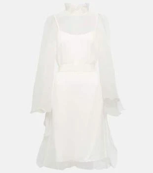 Max Mara | Bridal Alma ruffled silk minidress