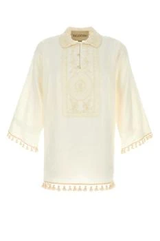 Valentino | Valentino Tassel Detailed Long-Sleeved Polo Shirt