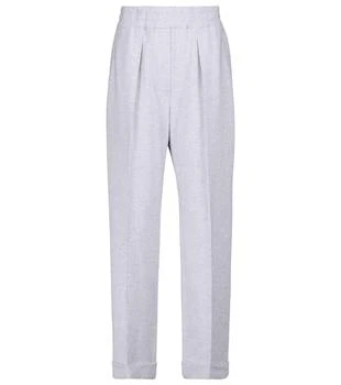 Brunello Cucinelli | High-rise stretch-cotton pants