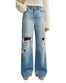 Scout Low Slung Wide Leg Jeans in Copper