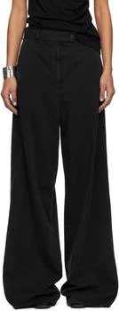 Dries Van Noten | Black Cotton Twill Trousers