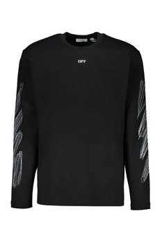 Off-White Off-White Scribble Print Long-Sleeve T-Shirt