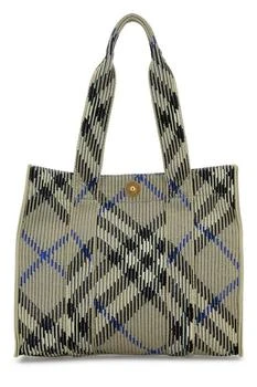 Burberry | Burberry Small Check Knitted Tote Bag
