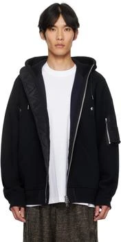 Sacai | Black Sponge Sweat Hoodie