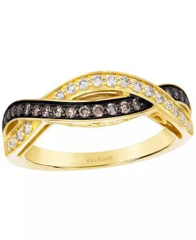 Le Vian | Chocolate Diamond (1/5 ct. t.w.) & Vanilla Diamond (0.19 ct. t.w.) Ring in 14k Honey Gold