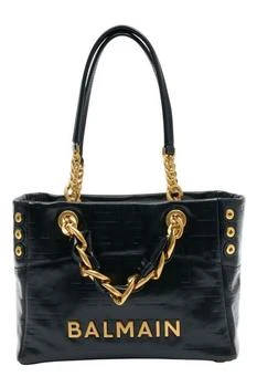 Balmain | Balmain Crackled Small 1945 Soft Tote Bag