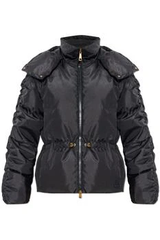 Moncler Louviere Zip-Up Hooded Short Padded Jacket