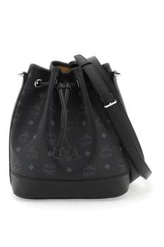 Mcm visetos-motif dessau medium bucket bag