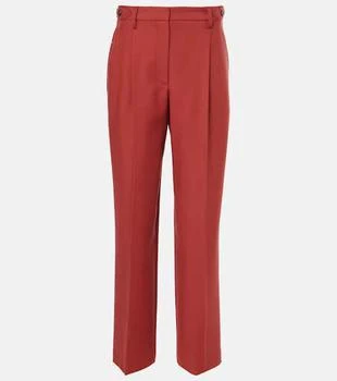 Brunello Cucinelli | High-rise virgin wool twill straight pants