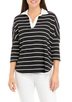 Crown 
Ivy™ Women
s 3/4 Sleeve Swing Polo Shirt