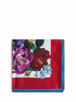 Dolce & Gabbana | DOLCE & GABBANA | Flower bouquet print silk twill scarf | Women | PZ