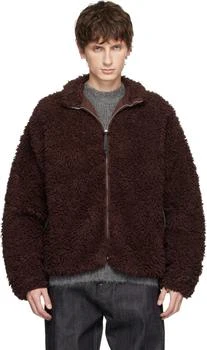 Jil Sander | Burgundy Zip Up Jacket