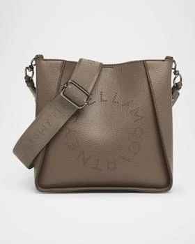 Stella McCartney | Mini Studded Logo Crossbody Bag in Eco Grainy Vegan Leather