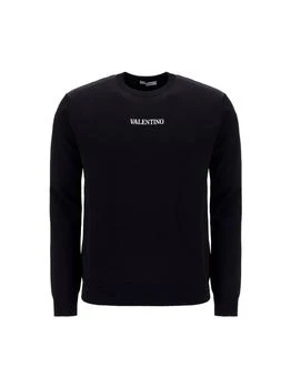 Valentino | Valentino Jacquard Logo Long-Sleeved Sweater