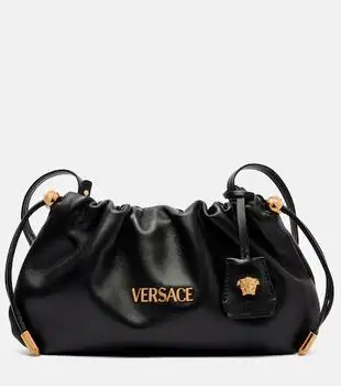 Versace | Versace Tag Mini leather tote bag