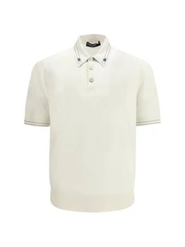 Dolce & Gabbana | Dolce & Gabbana Silk Short-Sleeve Polo Shirt