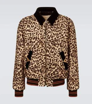 Valentino | VGold leopard-print wool blouson jacket