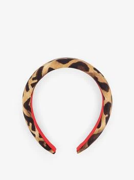 Fendi | Silk headband with Fendi Leo print