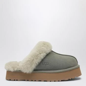 Disquette moss green eather slip-ons