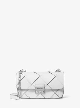 Tribeca Small Woven Leather Shoulder Bag
