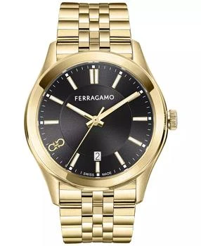 Salvatore Ferragamo | Salvatore Men's Swiss Classic Gold Ion-Plated Stainless Steel Bracelet Watch 42mm