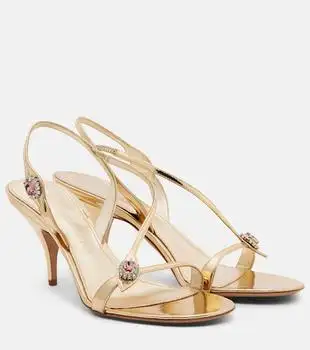 Salvatore Ferragamo | Sibilla 70 metallic leather sandals