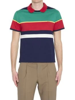Versace | Versace Striped Short-Sleeved Polo Shirt