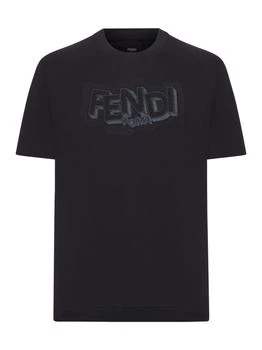 Fendi | Fendi Logo Printed Crewneck T-Shirt