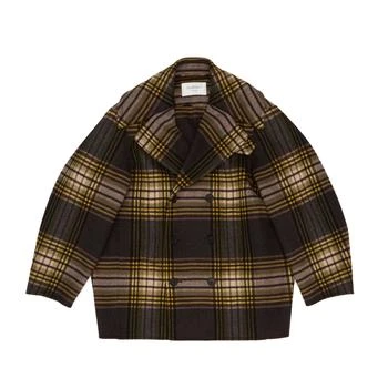 Yves Saint Laurent | Saint Laurent Tartan Double-Breasted Coat