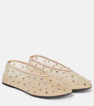 Khaite | Marcy crystal-embellished ballet flats