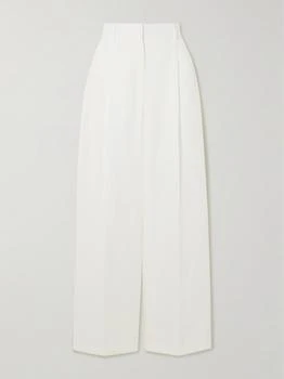 Tod's | Pleated Linen Wide-leg Pants  - IT44