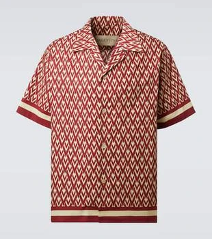 Valentino | Toute La V cotton poplin bowling shirt