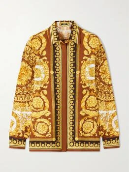Versace | Printed Silk-twill Shirt  - IT40