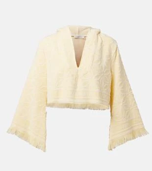 Zimmermann | Coco hooded cotton terry crop top