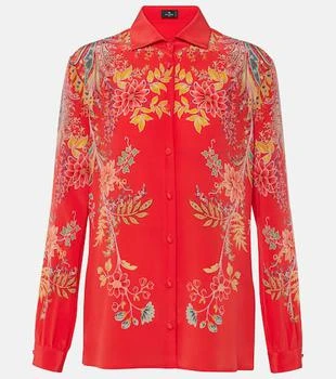ETRO | Floral silk crêpe de chine shirt