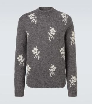 Jil Sander | Floral intarsia alpaca and wool-blend sweater