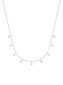 Saks Fifth Avenue | 14K Two-Tone Gold & 0.28 TCW Diamond Necklace