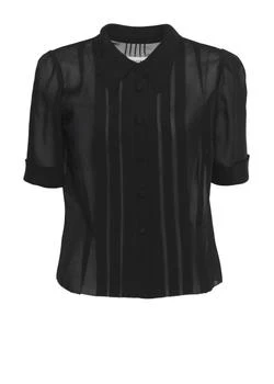 MAISON MARGIELA | Maison Margiela Sheer Pleated Button-Up Top