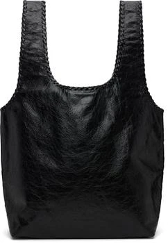 Dries Van Noten | Black Large Leather Tote