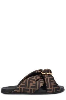 Fendi | Fendi Monogrammed Slip-On Sandals