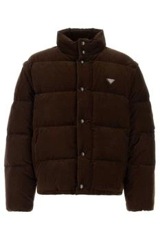 Prada | Prada Triangle-Logo Button-Up Jacket